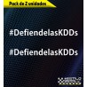 Pack de dos pegatinas DefiendelasKDDs