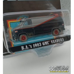 Greenlight 1983 GMC Vandura Equipo A - version sucia simulando manchas de barro