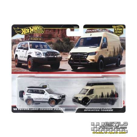 Hot Wheels Premium pack 2 Mercedes Benz Sprinter Tourer + Toyota Land Cruiser Prado