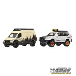 Hot Wheels Premium pack 2 Mercedes Benz Sprinter Tourer + Toyota Land Cruiser Prado