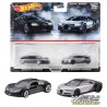 Hot Wheels Premium pack 2 Bugatti Veyron + Bugatti Chiron