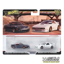 Hot Wheels Premium pack 2 Mazda RX7 FC Pandem + Mazda Mazdaspeed Miata