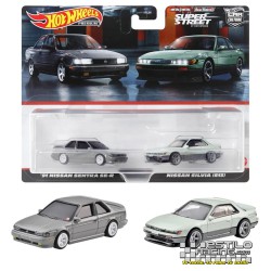 Hot Wheels Premium pack 2 Nissan Sentra SE-R + Nissan Silvia S13