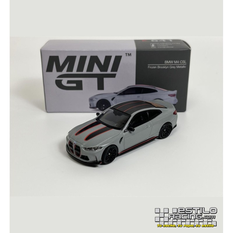 Mini GT BMW M4 CSL - Frozen Brooklyn Grey Metallic