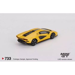 Mini GT Lamborghini Countach Lp1 800-4 - New Giallo Orion