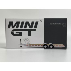 Mini GT Car Hauler Trailer Type C - White