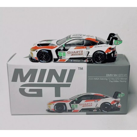 Mini GT BMW M4 GT3 N1 2023 IMSA Sebring 12 hrs GTD Winner Paul Miller Racing