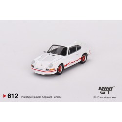 Mini GT Porsche 911 Carrera RS 2.7 Grand Prix White with Red Livery