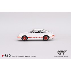 Mini GT Porsche 911 Carrera RS 2.7 Grand Prix White with Red Livery