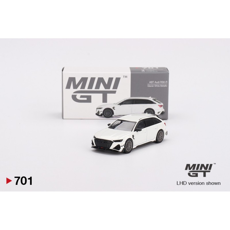 Mini GT Audi ABT RS6-R Glacier White Metallic