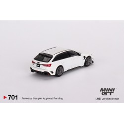 Mini GT Audi ABT RS6-R Glacier White Metallic