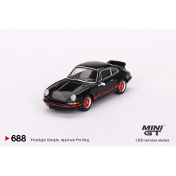 Mini GT Porsche 911 Carrera RS 2.7 Black with Red Livery