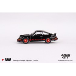 Mini GT Porsche 911 Carrera RS 2.7 Black with Red Livery