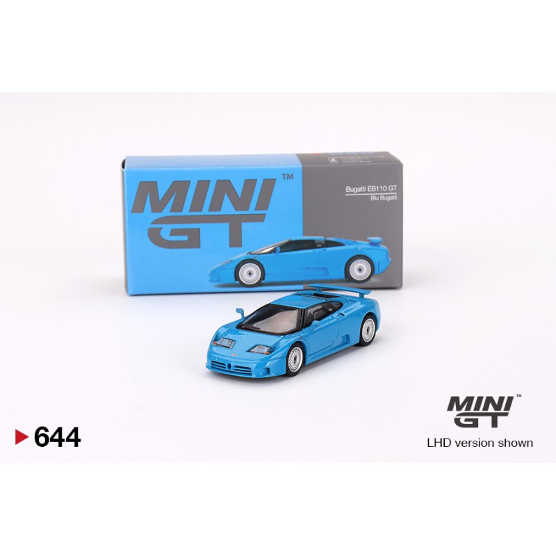 Mini GT Bugatti EB110 GT Blu Bugatti