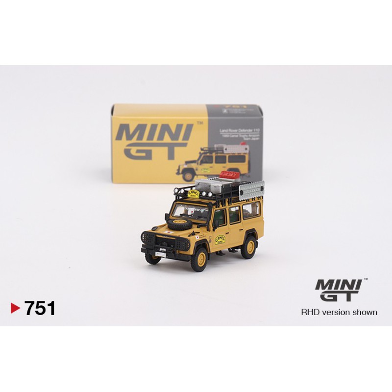 Mini GT Land Rover Defender 110 - 1989 Camel Trophy Amazon Team Japan