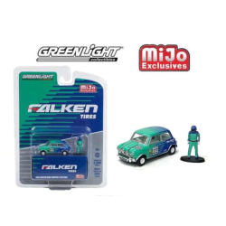 Greenlight 1967 Austin Mini Cooper S 1275 MkI Falken Tyres con piloto