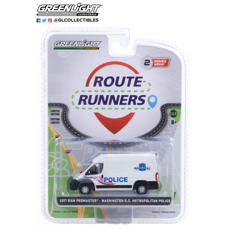 Greenlight 2017 Ram Promaster – washinton D.C Metropolitan Police - Route Runners