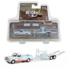 Greenlight Chevrolet C10 Flatbed + Trailer Remolque de Gulf