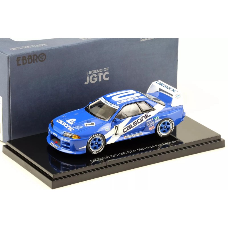 1:43 Ebbro Calsonic Skyline GT-R 1993 rd.4 Fuji Champion