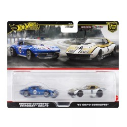 Hot Wheels Premium pack 2 - Custom Corvette Stingray Coupe + 69 Copo Corvette