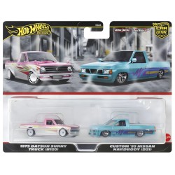 Hot Wheels Premium pack 2 - 1975 Datsun Sunny Truck (B120) + 93 Custom Nissan Hardbody (D21)