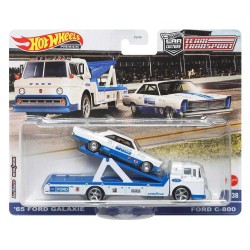 Hot Wheels premium 65 Ford Galaxie y Ford C-800  - Team Transport