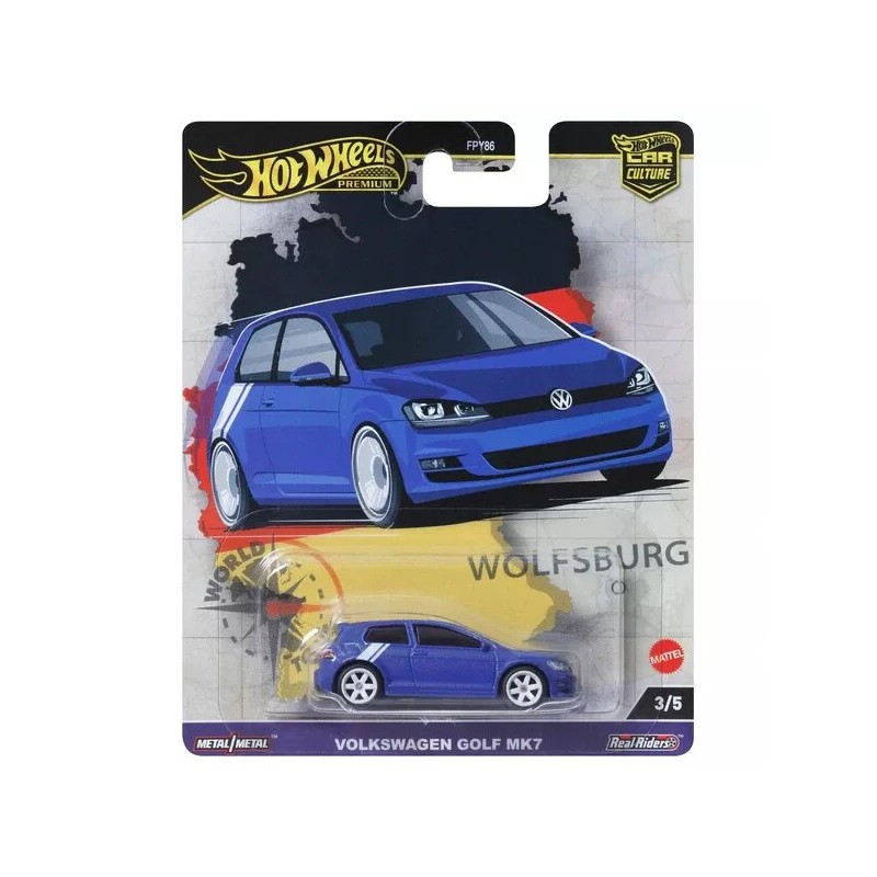 Hot Wheels premium Volkswagen Golf Mk7 - World Tour