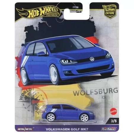 Hot Wheels premium Volkswagen Golf Mk7 - World Tour