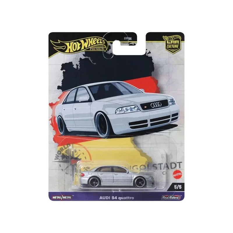 Hot Wheels premium Audi S4 Quattro - World Tour