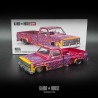 Mini GT Kaido House Chevrolet Silverado Dually On Fire V1