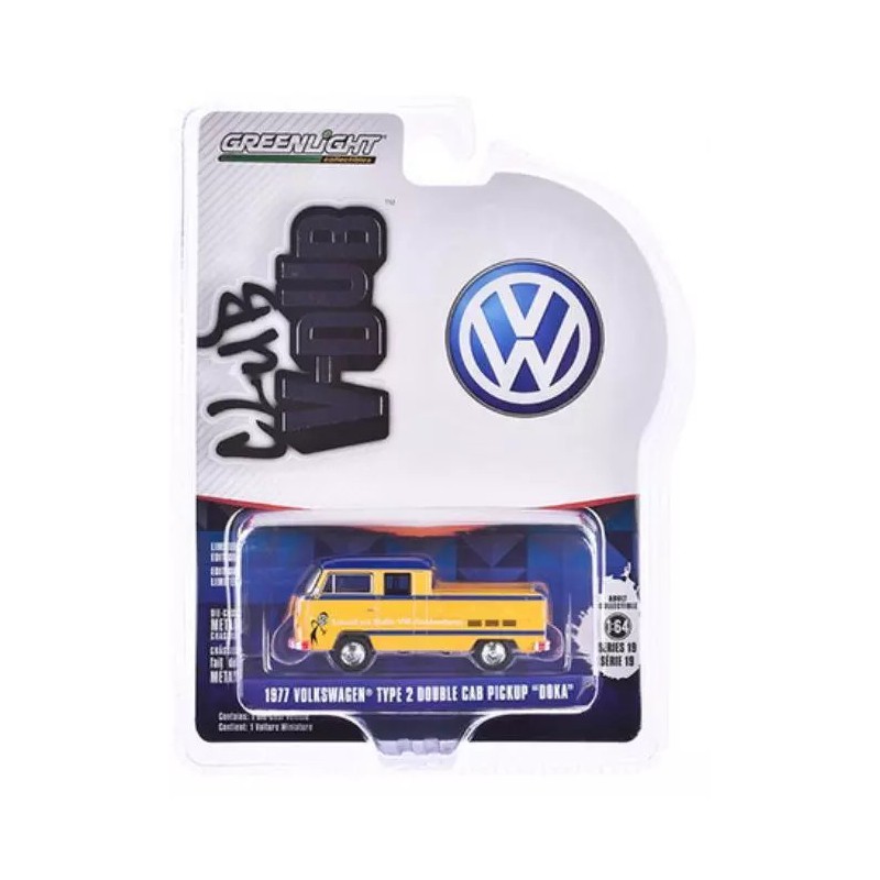 Greenlight 1977 Volkswagen Type 2 Double Cab Pickup "Doka" - Club Vee-dub series 19