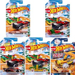 Hot Wheels pack de 5 coches serie: Happy New Year 2025 - Feliz Año Nuevo