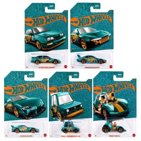 Hot Wheels pack de 5 coches serie: Pearl and chrome