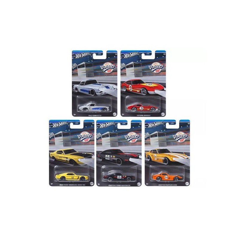 Hot Wheels pack de 5 coches serie: Vintage Racing Club Mix B