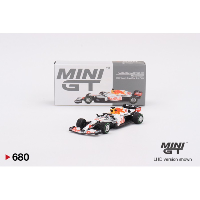 Mini GT Red Bull RB16B N33 - Max Verstappen 2021 Turkish Grand Prix 2nd Place