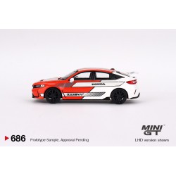 Mini GT Honda Civic TYPE R 2023 Pace Car Red