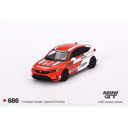 Mini GT Honda Civic TYPE R 2023 Pace Car Red