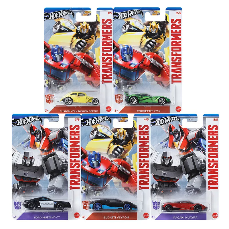 Hot Wheels pack de 5 coches serie: Transformers