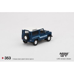 Mini GT Land Rover Defender 90 County Wagon Stratos Blue