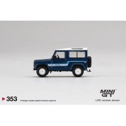 Mini GT Land Rover Defender 90 County Wagon Stratos Blue