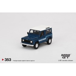 Mini GT Land Rover Defender 90 County Wagon Stratos Blue