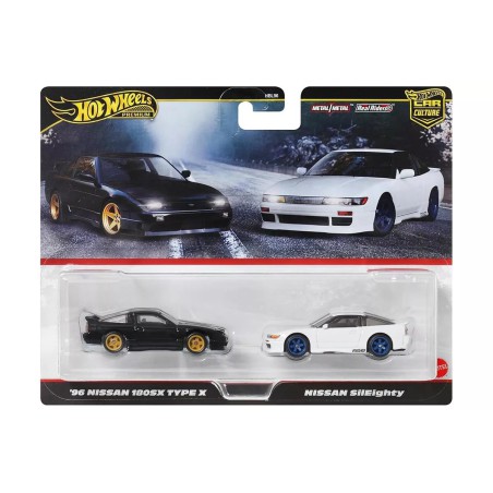 Hot Wheels Premium pack 2 - 1996 Nissan 180SX Type X + Nissan SilEighty