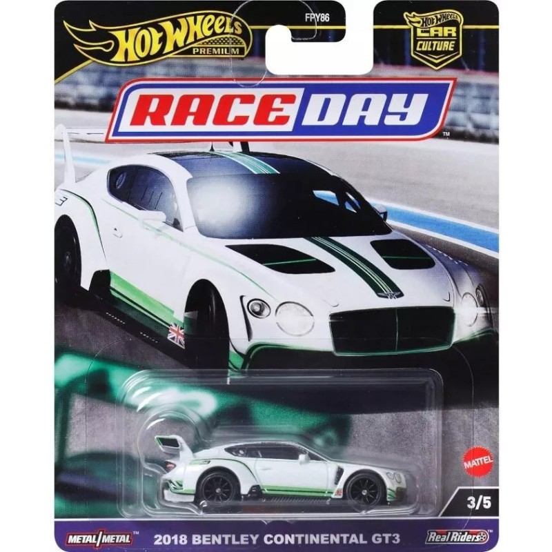 Hot Wheels premium 2018 Bentley Continental GT3 - Race Day