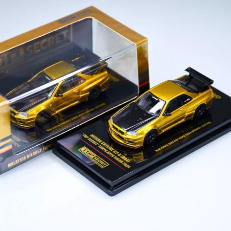 Inno64 Nissan Skyline GT-R R34 Top Secret gold Malaysia Diecast Expo