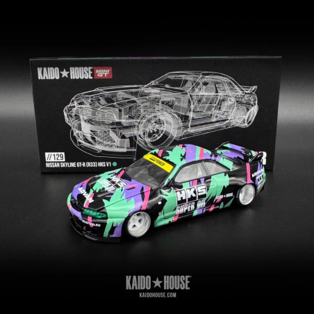 Mini GT Kaido House Nissan Skyline GT-R (R33) HKS V1