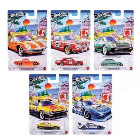 Hot Wheels pack de 5 coches serie: Hot Japanese Imports